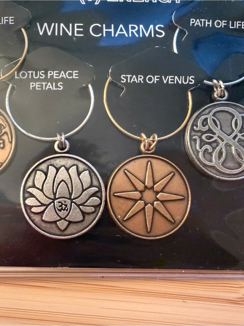 Alex and Ani Wine Charms in Gold and Silver Tones
